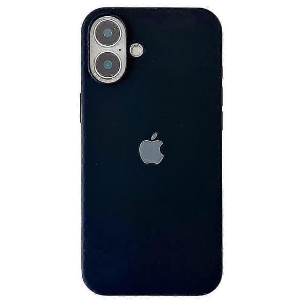 För iPhone 16 Plus Skal Stötsäkert Silikon Telefon Baksida -,CJY Black