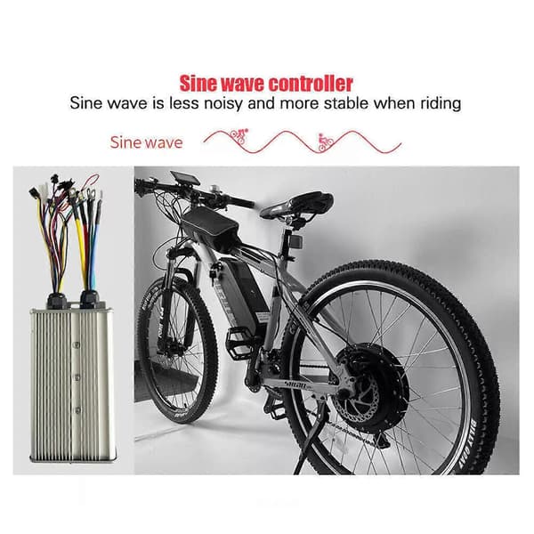 48V-72V 18 rør sinusbølge dobbelt tilstand controller til elektrisk cykel 3000W motorCJY Controller LED display