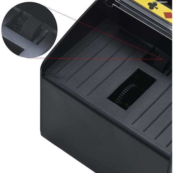 Automatisk kortblandare med 2 kortlekar, batteridriven elektrisk blandare, tillbehör för kasinokortspelsbord