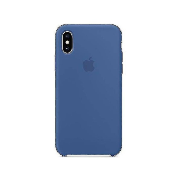 Silikontelefondeksel til Iphone X og Iphone Xs Dark Blue