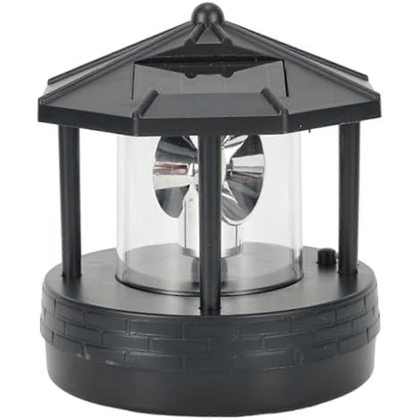 LED Solar Lighthouse, 360 Degree Rotating Lamp B