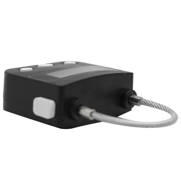Metaltimerlås USB LCD-skærm Elektronisk genopladelig timer Multifunktionshængelås, CJY Black