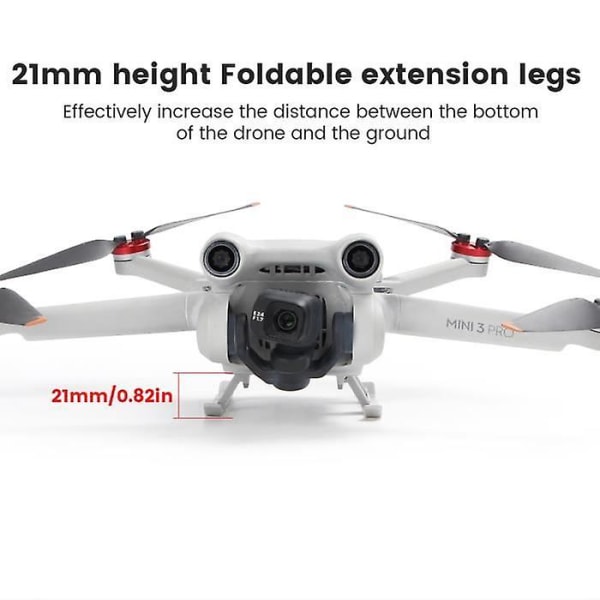 3-faldigt hopfällbart landningsställsskydd för Mini 3, snabbkoppling rekommenderas, bensskydd A