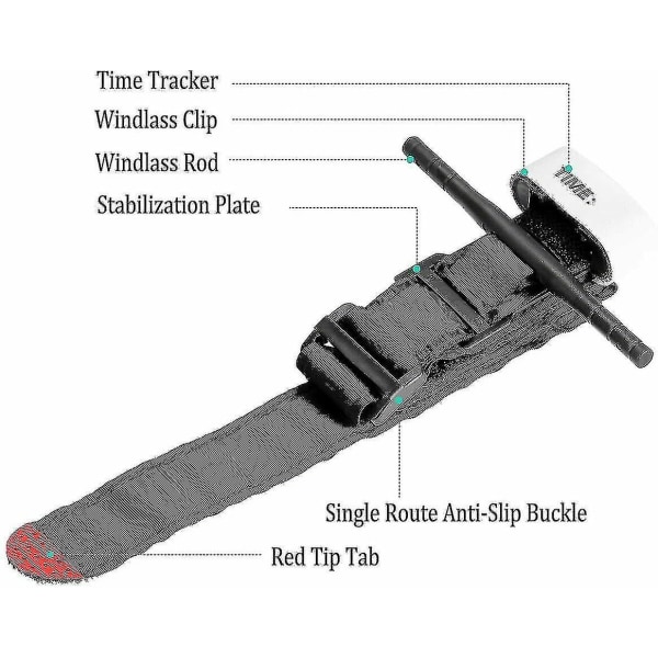 10 stk. Tourniquet Hurtig Enhånds Anvendelse Nød Outdoor Førstehjælpskasse 5 Pcs