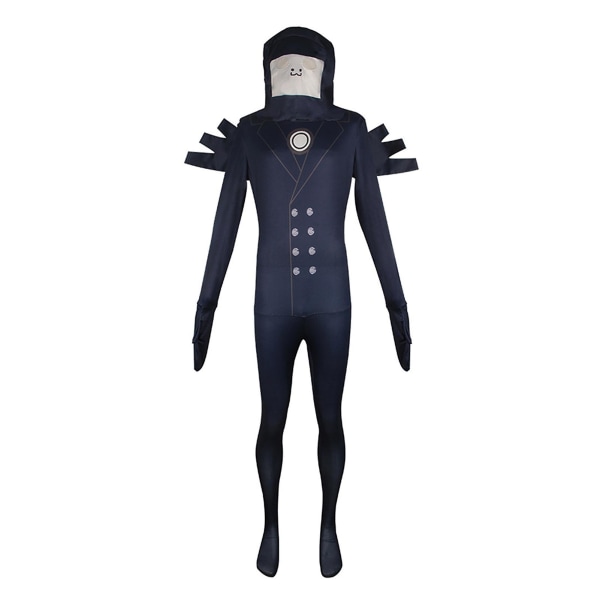 Halloween Skibidi Toalett Cosplay Jumpsuit Rolig Cosplay Rollspel Show Kostym för Unisex Cosplay New TV Man XS