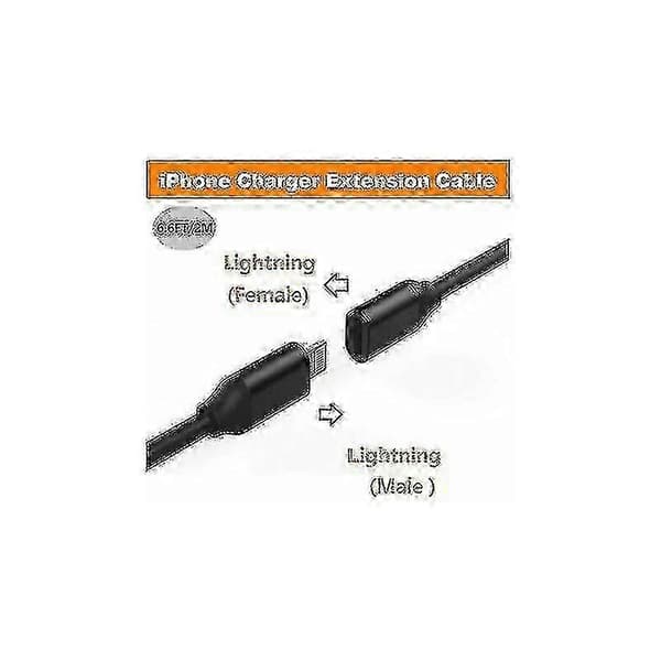 1m Lightning-forlengelseskabel for iPhone iPad, iPhone-forlengelseskabel Apple MFi-sertifisert hun til M