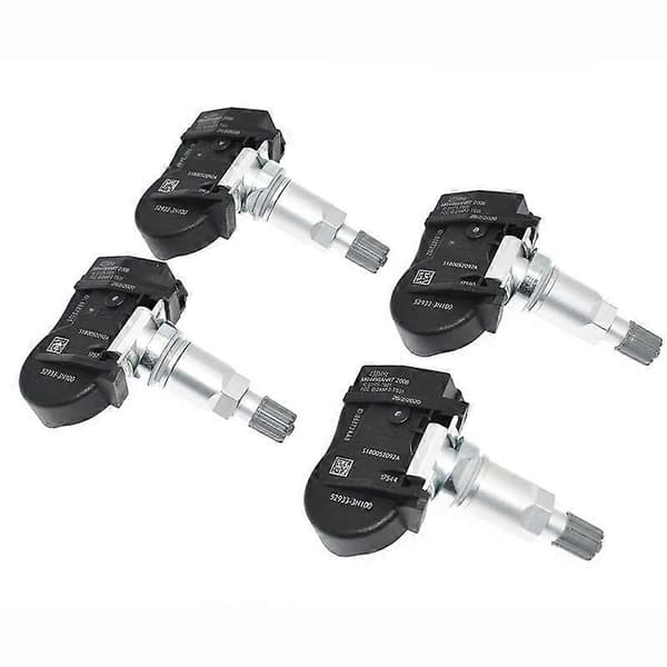 4PCS TPMS Däcktrycksövervakningssensor 52933-3N100 529332M650 S180052092C för Accent 433MHZCJY Black