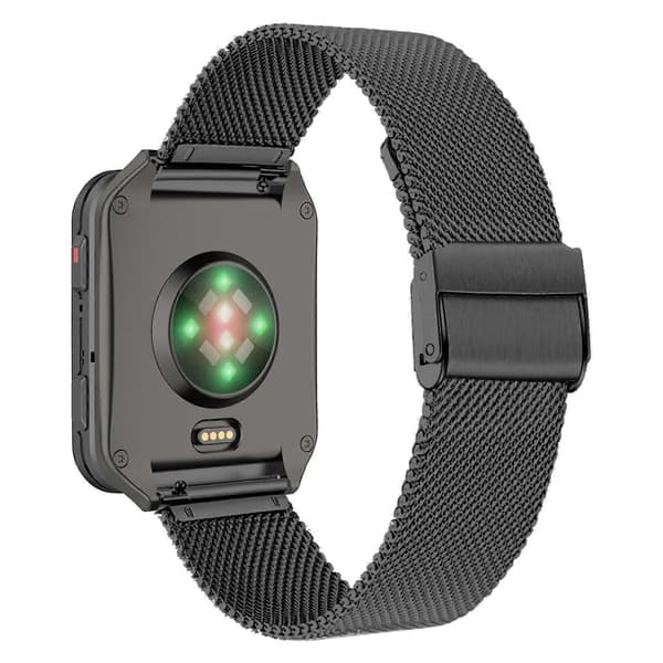 Dobbeltspænde Milanese urrem i rustfrit stål til Garmin Venu X1 Black