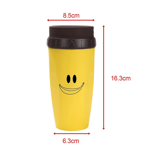 Bærbar Dækselløs Twist Krus med Isoleret Rustfrit Stål Stand Kaffekop smile yellow