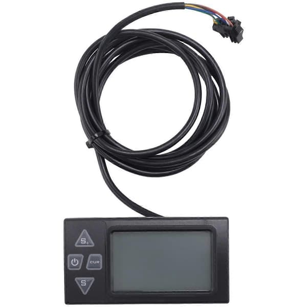 S861 LCD Ebike Display med SM-stik til elcykel BLDC-controller kontrolpanel sort 24V-36V Black