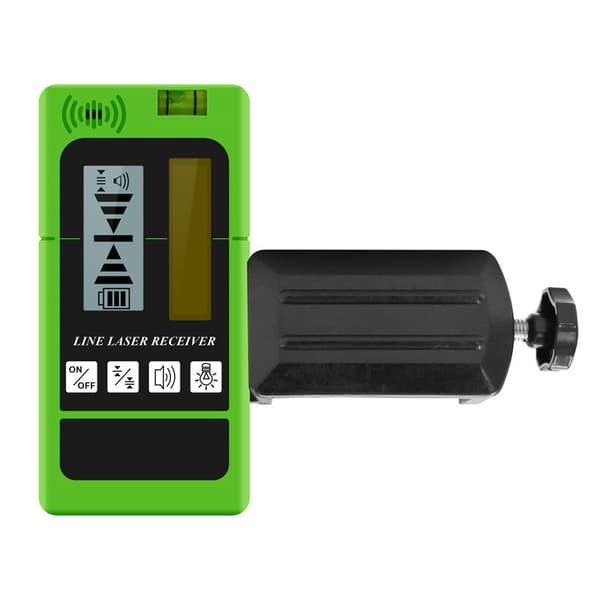 Laser Receiver for Laser Level, 60m Working Range, Green Laser and Red Beam Detector for Pulsing Line Lasers CJY