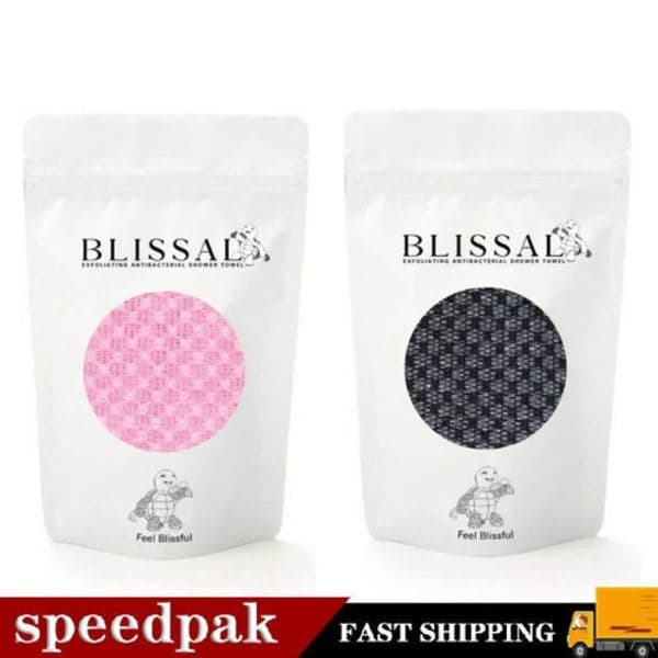Eksfolierende dusjhåndkle, eksfolierende badehåndkle pink 1pcs