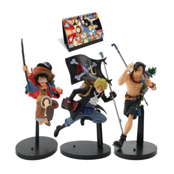 Hieno One Piece -nukkesetti, 3 kpl