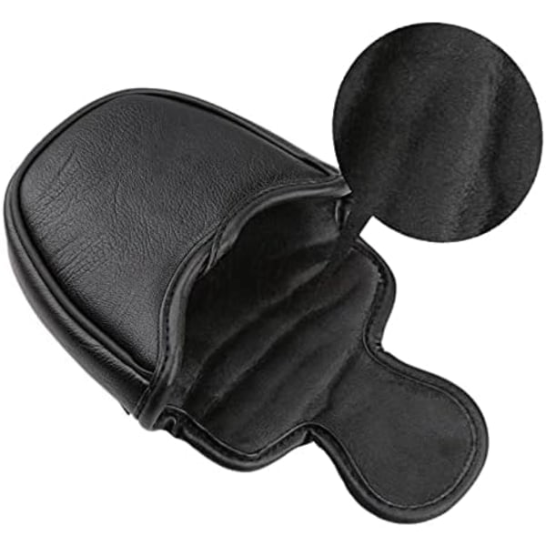 1kpl PU-nahkaa, jossa hainkirjailu, magneettinen golfmailan putterin päällinen, golfmailan putterin pääsuojukset, mallet-putterin päälliset