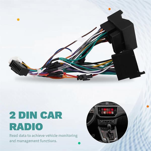 Android 2 Din -autoradion Canbus-dekooderi Seatille /