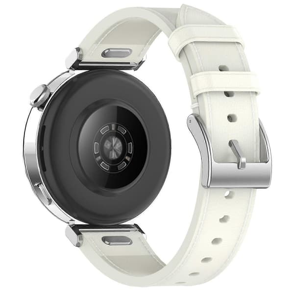 Nahkainen kellonranneke, CJY White For Garmin Venu 3
