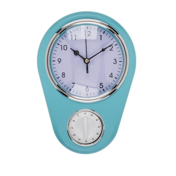 Veggklokke & Timer - Klokke med timerfunksjon Blue