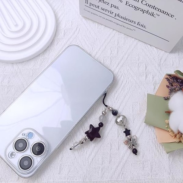 Söta Telefonberlocker Estetisk Y2K Mobiltelefon Berlockrem Y2K Väskaccessoarer Nyckelring Airpods Kamera Hängen Dekor