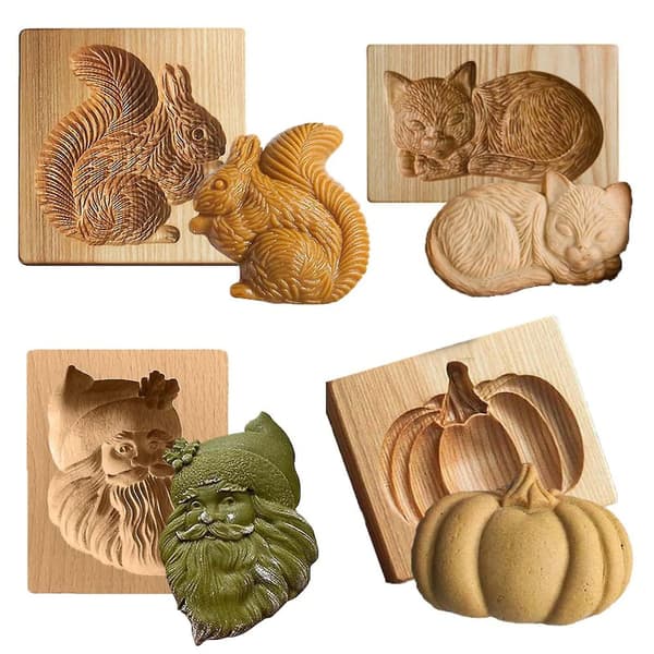 Trækageform Julebageform, Ideelt valg til bageværktøj til julekagedekorationCJY Pumpkin