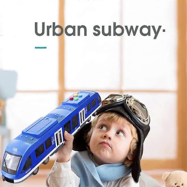 Simulering Urban Subway Leketøy Bil Barn Gave Lyd Lys Simulering Subway Modell