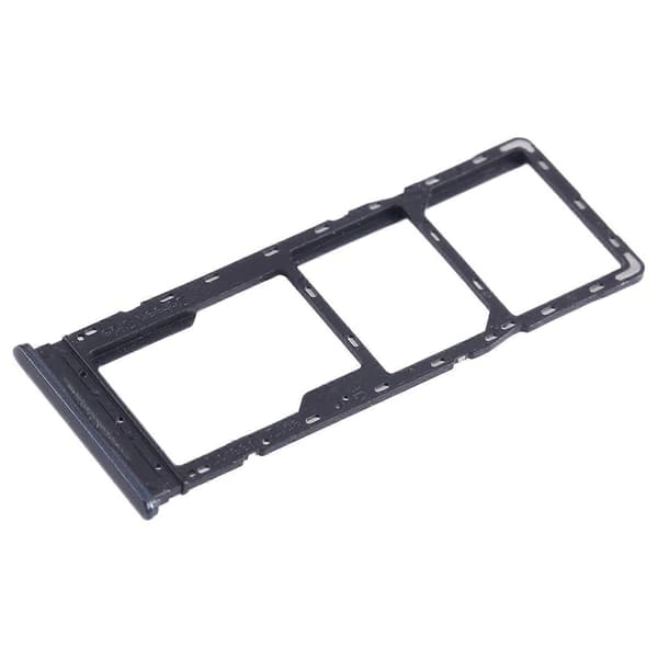 For Infinix Hot 11 Play SIM + SIM-kortskuff + Micro SD-kortskuff Black