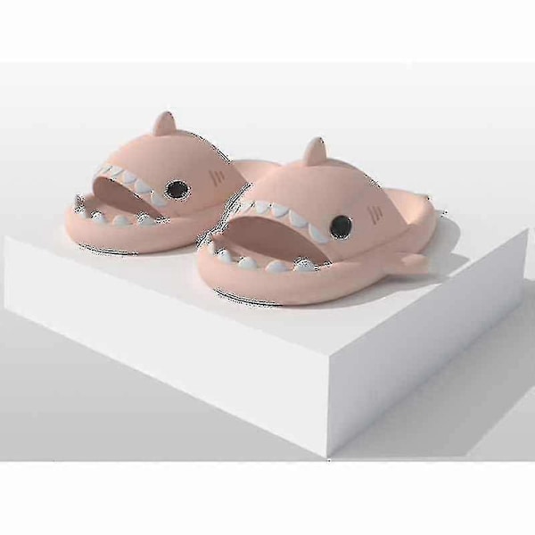 Haj Slippers Skridsikre Brusebadsslippers Bløde Sommersandaler Til Piger Og Drenge Nye 36 37 36 37 pink