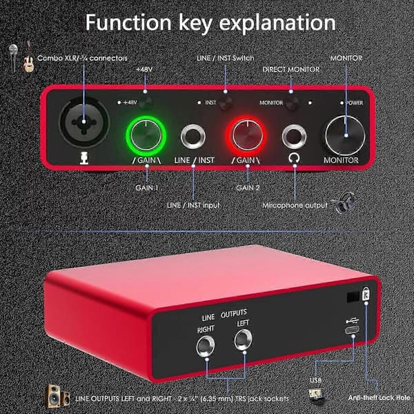 Focusrite Scarlett Solo 3:e generationens USB-gränssnitt för gitarrister och sångare