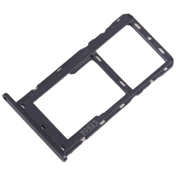 För Motorola Moto One Fusion Plus KOMPATIBEL SIM + Micro SD-kortfack Black