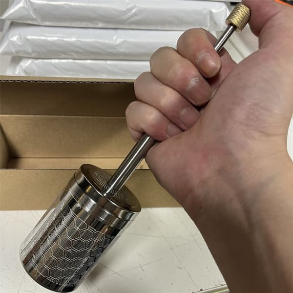 Bärbar Final Press Kaffeinfuser Resefilter i Rostfritt Stål