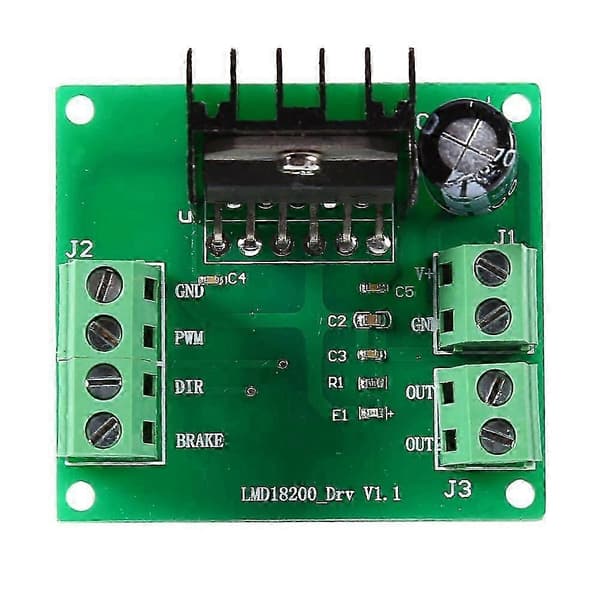 LMD18200T 3A 75W PWM justerbar hastighedsmotor drivermodul controller til robotprojektCJY