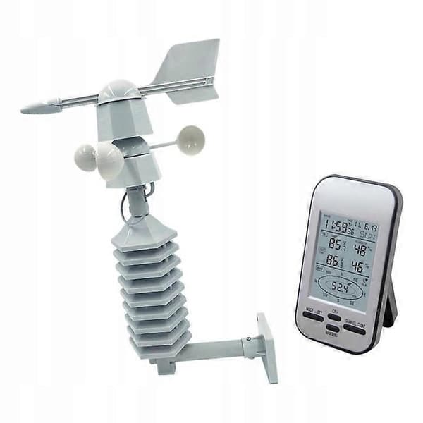 Anemometer Vindmåler 433 Mhz HvitCJY