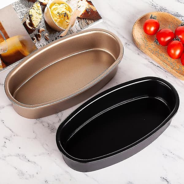 Nonstick Oval Kageforme Kraftig Kulstofstål Bageform Til CheesecakeCJY Black
