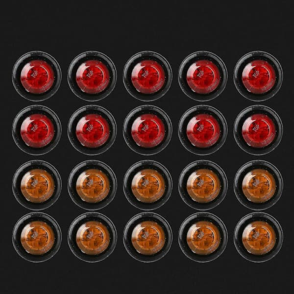 LED sidemarkeringslys for tilhengere, for bil, lastebiler, klaring, rød, gul sidemarkering
