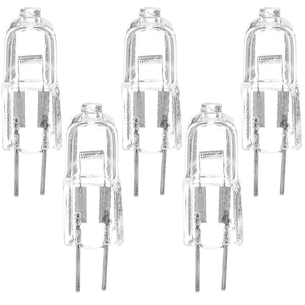 5 stk. 50W 12V 2900K G4 Base Bi-Pin Krystallampe Halogenpærer til skabsbelysning Spotlight