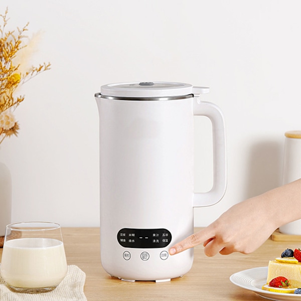 Sojamjölksmaskin Portabel Automatisk Multifunktionell Nötmjölksmaskin för Hemresor 1000ml