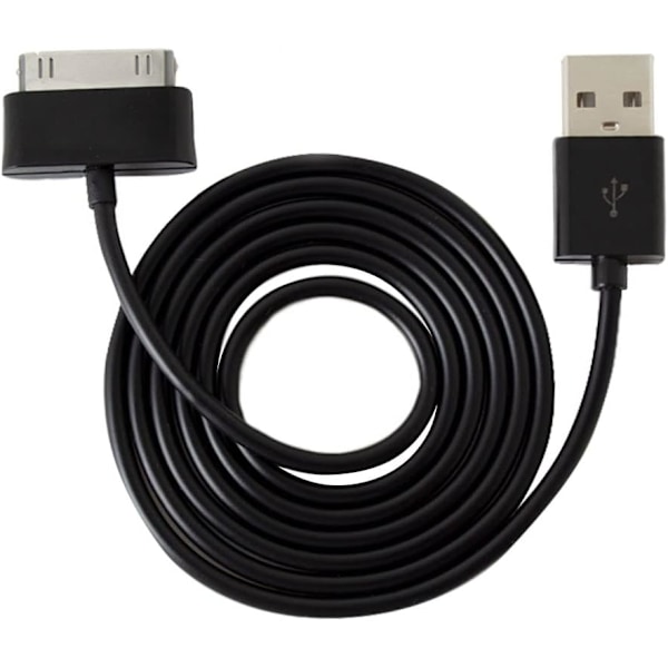 USB Datakabel Oplader Datakabel Datasync Sort til Samsung Galaxy TAB 2 10.1 P1000 7.1 Oplader