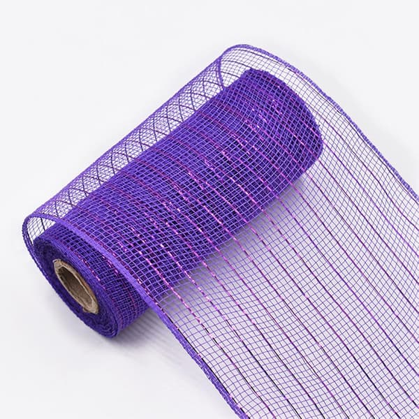Halloween Polyester Mesh Ribbon Deco Metallic Fall Mesh Metallic Foil Svart, CJY
