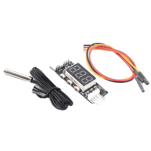 12V PWM 4-leder vifte temperaturkontroll hastighetskontroller chassis støyreduksjonsmodul støtte vifte Black