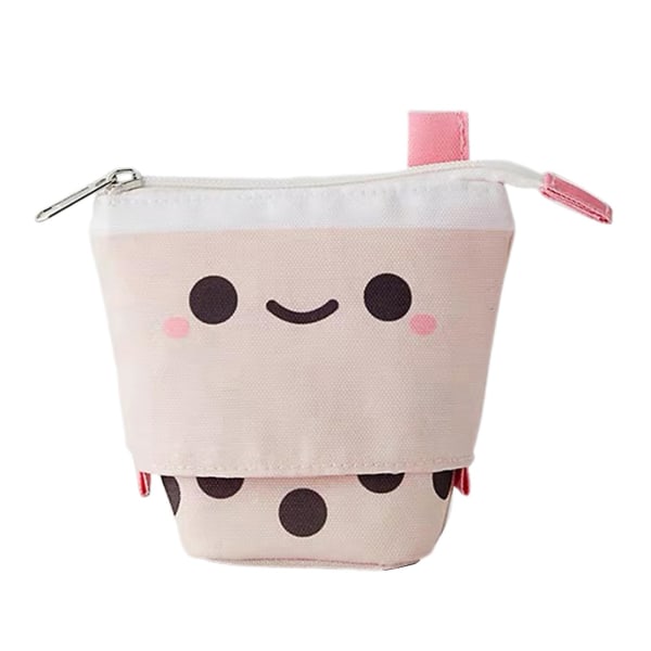 Sød perlemælk te-form makeuptaske/penholder til piger, strækbar nylonpose (5+), leverandør gratis forsendelse