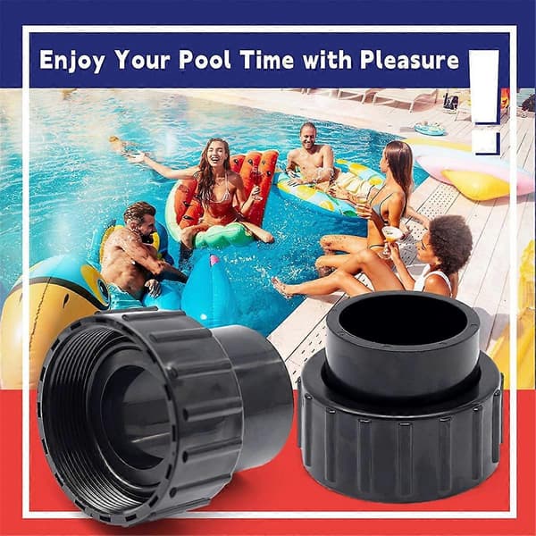 350157 Union udskiftningssæt til & variabel hastighedspoolpumpe, poolpumpeunion As Shown