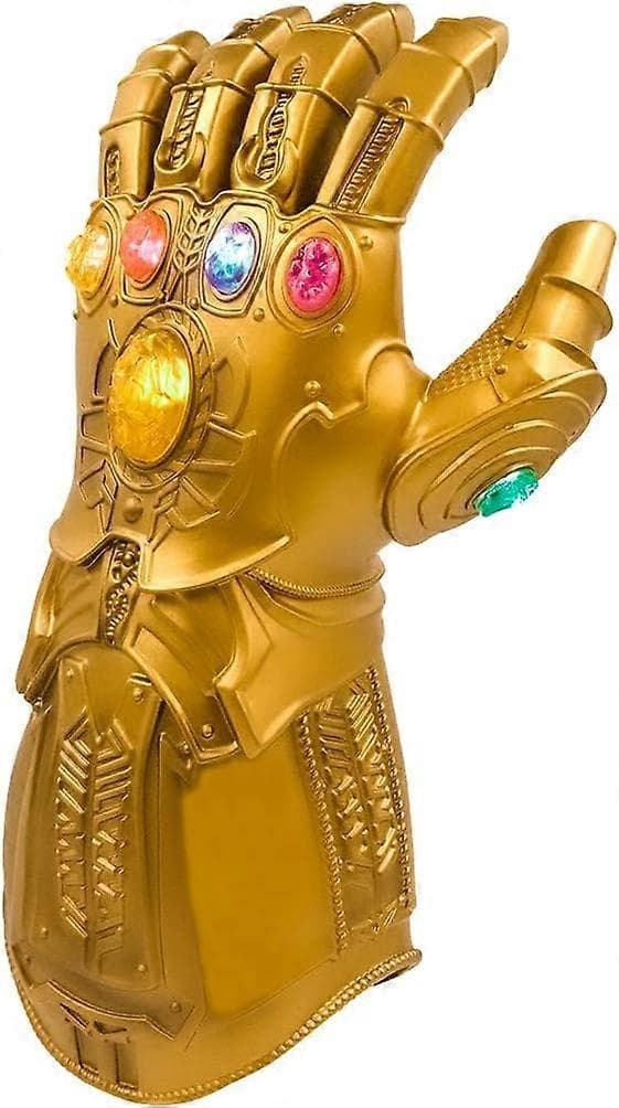 LED Lysende Infinity Gauntlet Thanos-hanskene med avtakbare magnetiske Infinity Stones for barn