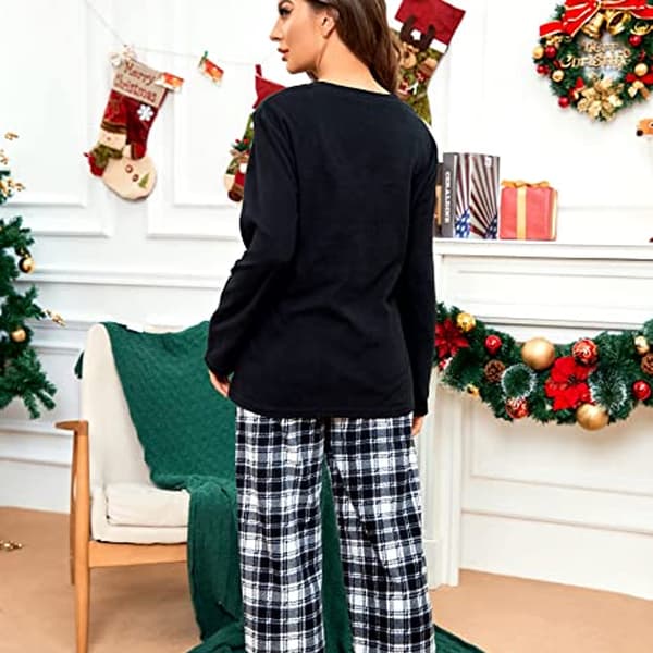 Dam Pyjamasbyxor Sömnkläder Buffelrutig Pyjamas Stil 4 Style 4 XL