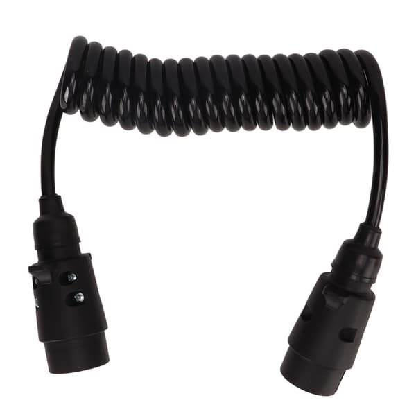 2m Trailer Light Board Extension Cable 7 Pin Plug Socket Adapter for Vehicles Caravans Motorhomes