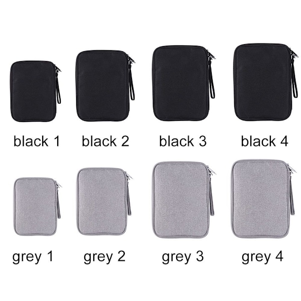 Digital oppbevaringsveske Organizer GRÅ 1 1 grå grey 1-1