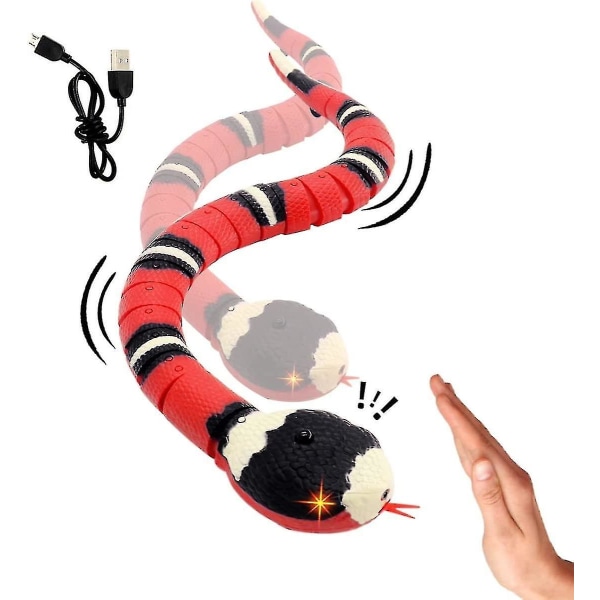 Snake Toy Infraröd Induktion Rc Snake Toy För Barn Husdjur USB Uppladdningsbar inomhus och utomhus bus till