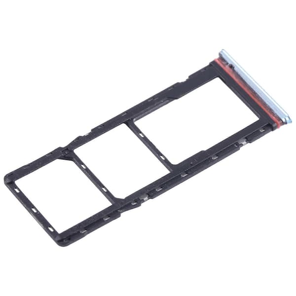 För Infinix Hot 11 X662 SIM-kortfack + SIM-kortfack + Micro SD-kortfack (Silver)CJY Silver