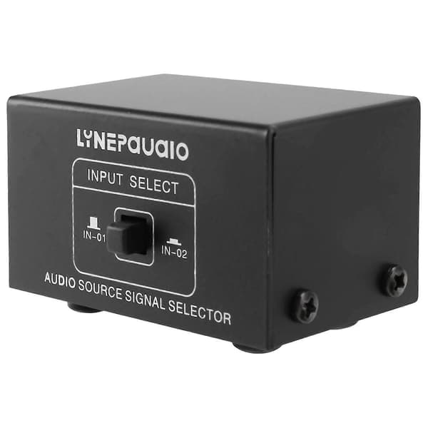 2 ind 1 ud eller 1 ind 2 ud lydkildesignalvælger, interface