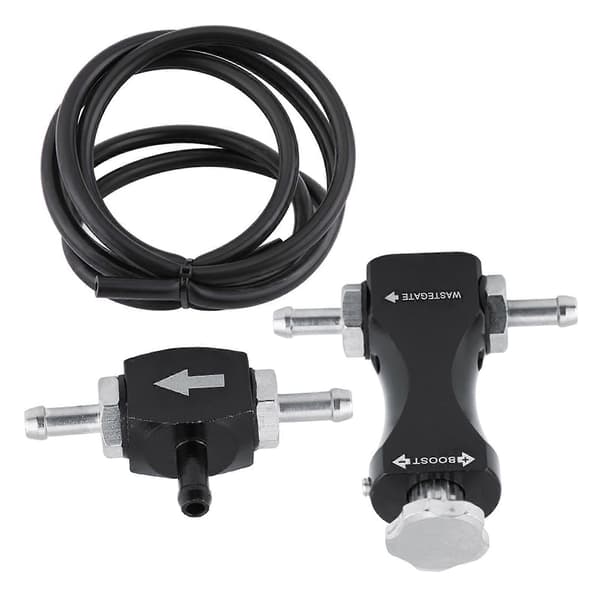 Justerbar bilateral Turbo Tee Bleed Valve Manuell Boost Controller Kit Universal for bilCJY