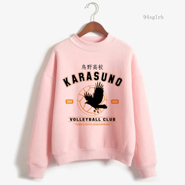 Anime Haikyuu Hoodie Toppar Herr Harajuku Mode Streetwear Kawaii Oya Grafisk Crewneck Pullovers Unisex Sweatshirt Man 11301 11301 L