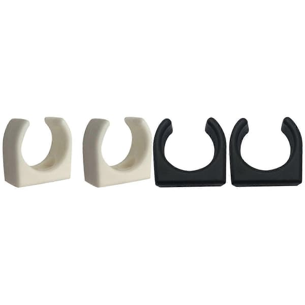 4 st nylonstege båtkrokklämma för 1-1/4 tums diameter UV-marintillbehör